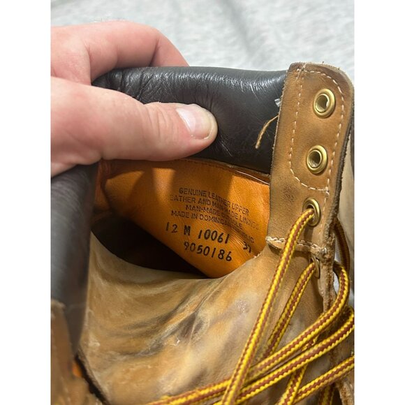 Timberland Pro Boot Men's Size 12M Lace Up Ankle Leather Hiking Wheat Brown - Picture 5 of 8